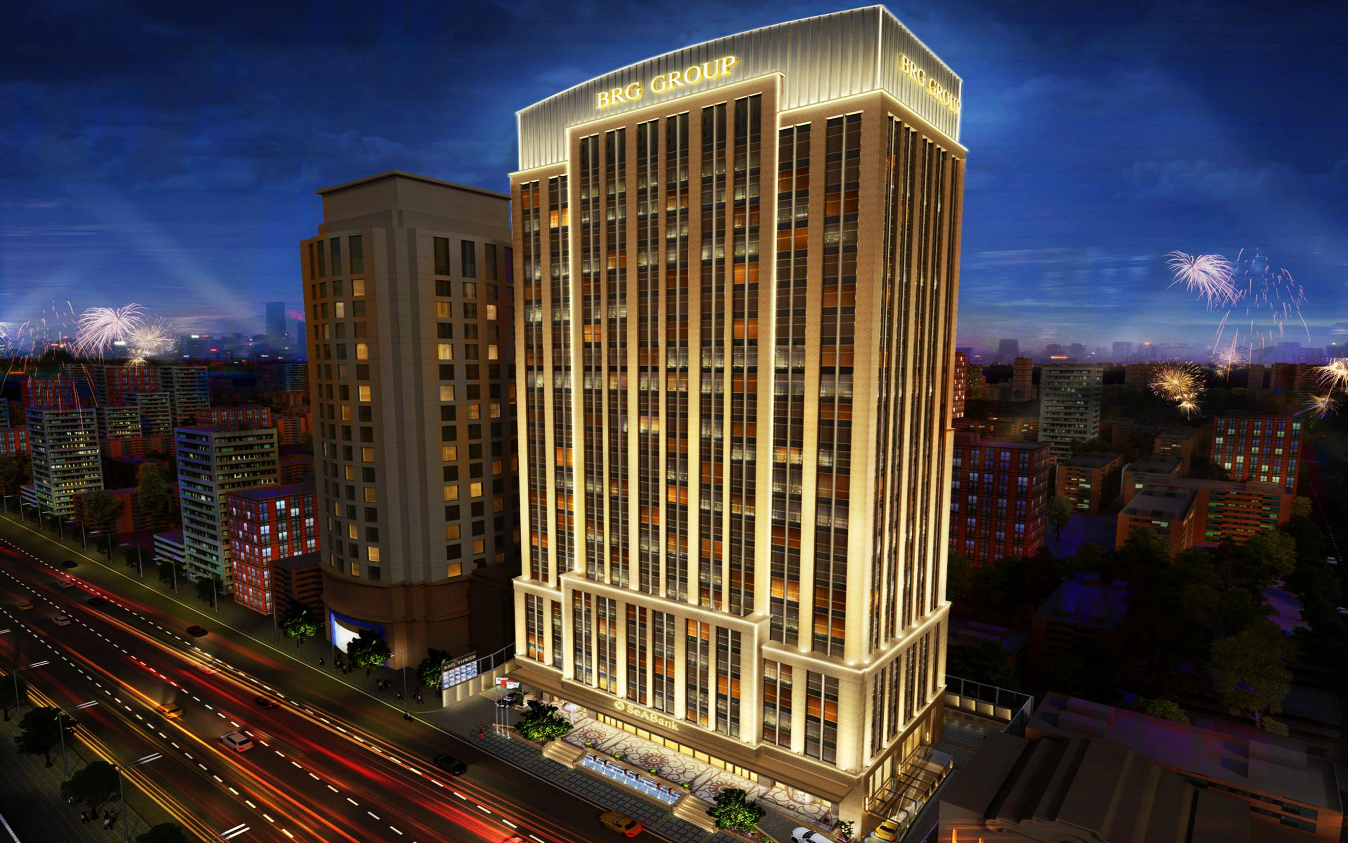 BRG Tower - mặt ngoài tòa nhà